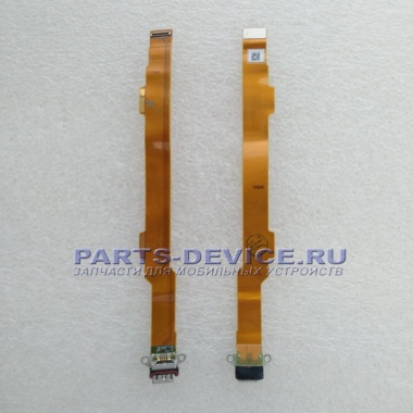 Шлейф OPPO R15 соединительный подключения к материнской плате разъем зарядки USB для смартфона